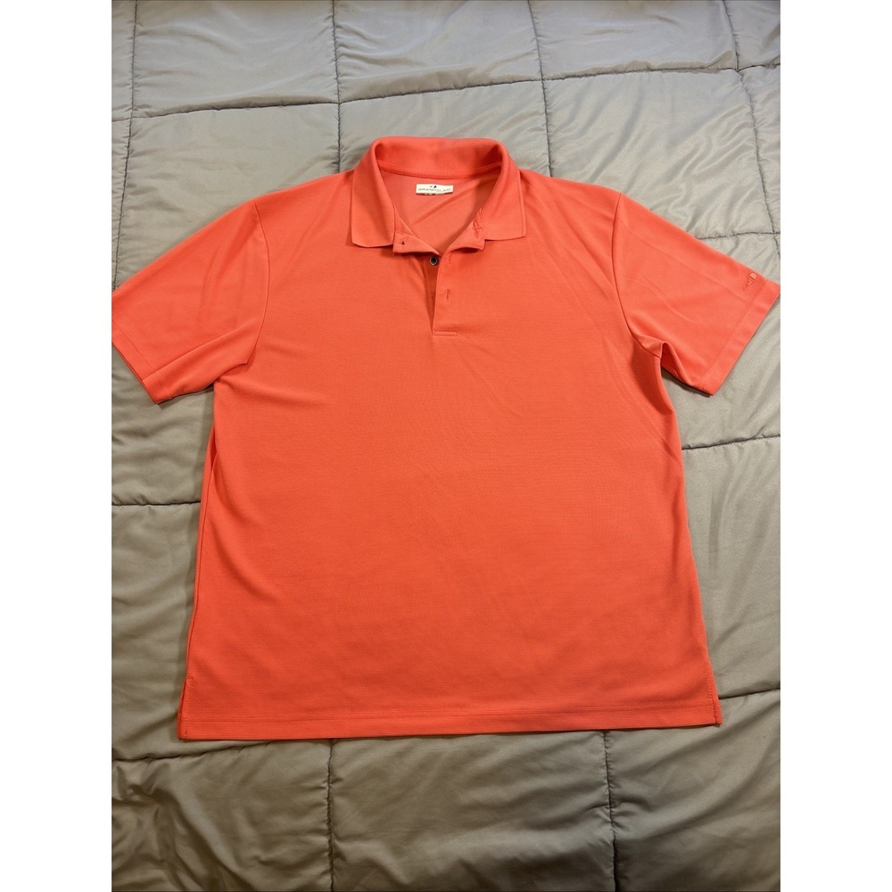 Grand Slam Performance Polo Shirt Mens XL Coral Pink Short Sleeve Golf